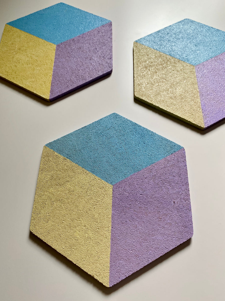Hexagon Pin Display Cork Board Trivet Teal – anchortwentyfour
